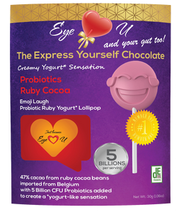 Ruby Chocolate 47.3% Cocoa Probiotics - Emoji Laugh (12 packs)