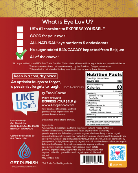 Sugar Free Sea Salt Dark Chocolate -  Emoji Laugh (12 packs)