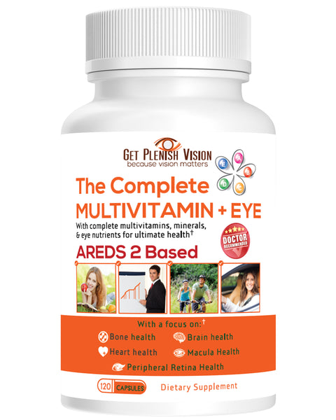 Get Plenish Vision - The Complete Multivitamin + Eye | AREDS 2 Based | 120 Capsules