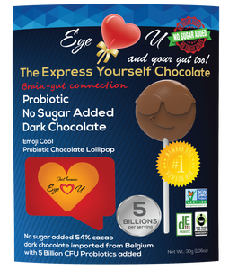 Sugar Free Probiotics Dark Chocolate - Emoji Cool (12 packs)