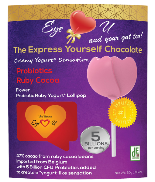 Ruby Chocolate 47.3% Cocoa Probiotics - Flower (12 packs)