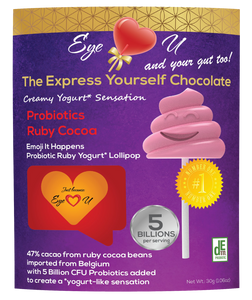 Ruby Chocolate 47.3% Cocoa Probiotics - Emoji It Happens (12 packs)