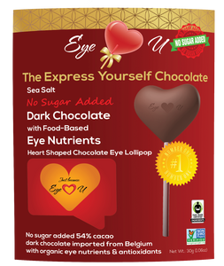 Sugar Free Sea Salt Dark Chocolate -  Heart (12 packs)