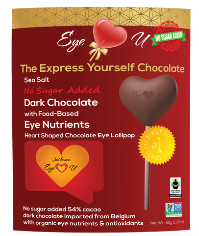 Sugar Free Sea Salt Dark Chocolate -  Heart (12 packs)