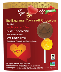 Sugar Free Sea Salt Dark Chocolate -  Emoji Love (12 packs)