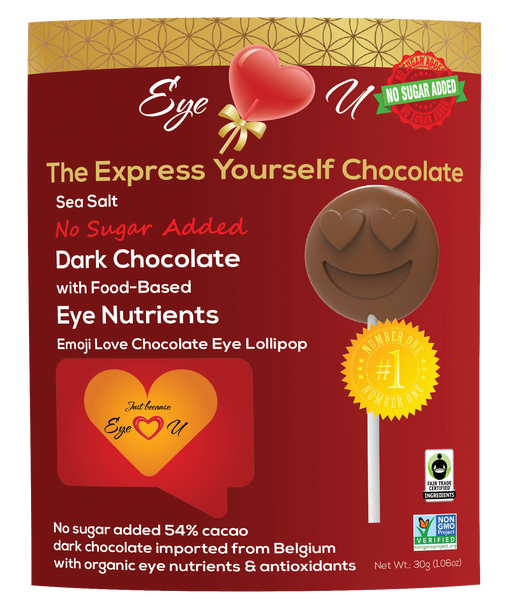 Sugar Free Sea Salt Dark Chocolate -  Emoji Love (12 packs)